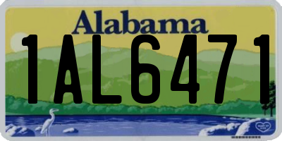 AL license plate 1AL6471