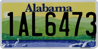 AL license plate 1AL6473