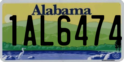 AL license plate 1AL6474