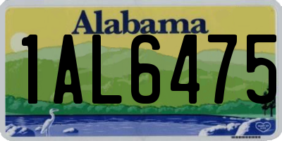 AL license plate 1AL6475