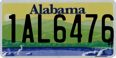 AL license plate 1AL6476