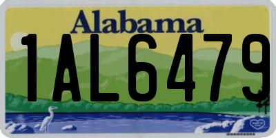 AL license plate 1AL6479
