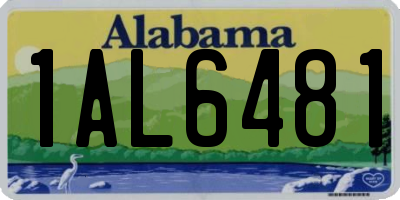 AL license plate 1AL6481