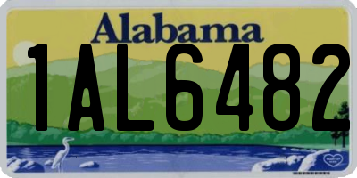 AL license plate 1AL6482