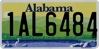 AL license plate 1AL6484