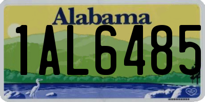AL license plate 1AL6485