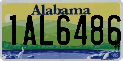 AL license plate 1AL6486