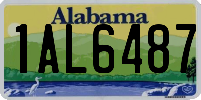 AL license plate 1AL6487