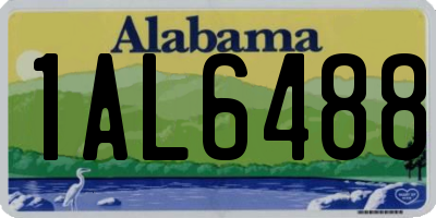 AL license plate 1AL6488