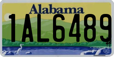 AL license plate 1AL6489