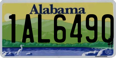 AL license plate 1AL6490