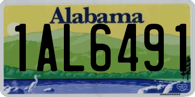 AL license plate 1AL6491
