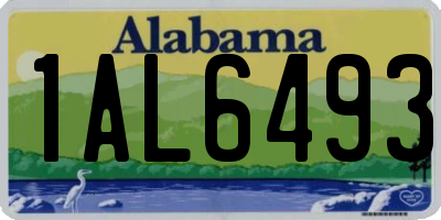 AL license plate 1AL6493