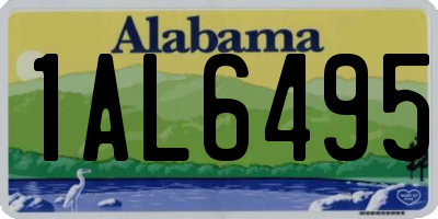 AL license plate 1AL6495