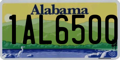 AL license plate 1AL6500