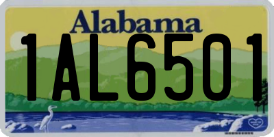 AL license plate 1AL6501