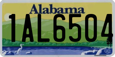 AL license plate 1AL6504