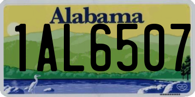 AL license plate 1AL6507
