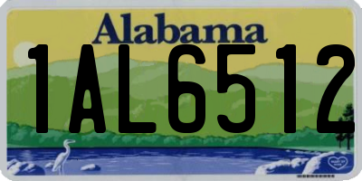 AL license plate 1AL6512