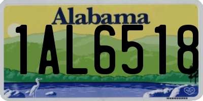 AL license plate 1AL6518