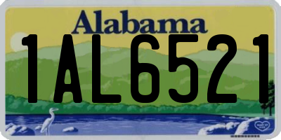AL license plate 1AL6521