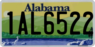 AL license plate 1AL6522