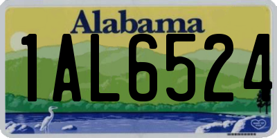 AL license plate 1AL6524