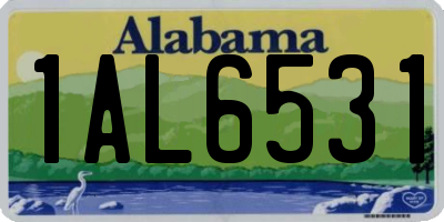 AL license plate 1AL6531