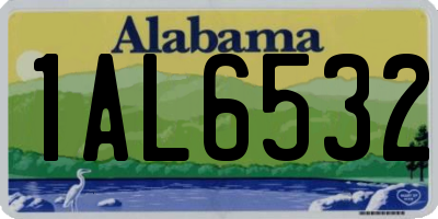 AL license plate 1AL6532
