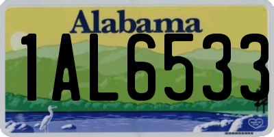 AL license plate 1AL6533