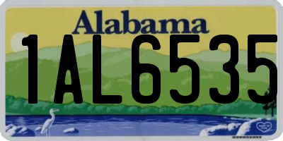 AL license plate 1AL6535