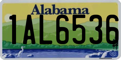 AL license plate 1AL6536