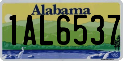 AL license plate 1AL6537
