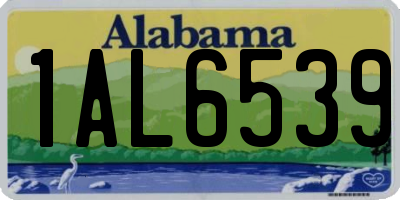 AL license plate 1AL6539
