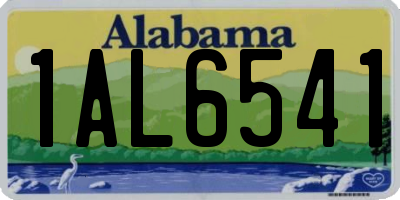 AL license plate 1AL6541