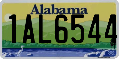 AL license plate 1AL6544