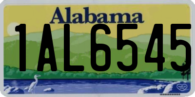 AL license plate 1AL6545