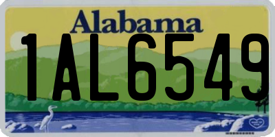 AL license plate 1AL6549