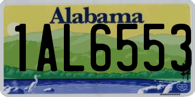 AL license plate 1AL6553