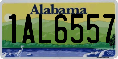 AL license plate 1AL6557