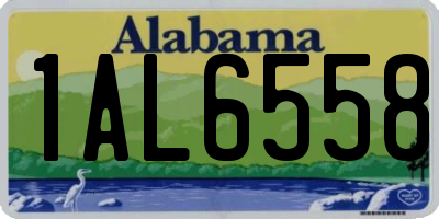 AL license plate 1AL6558