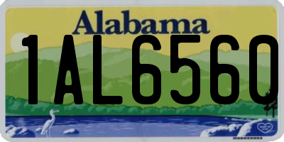 AL license plate 1AL6560
