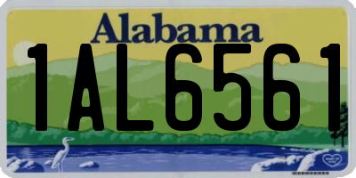 AL license plate 1AL6561