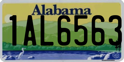 AL license plate 1AL6563