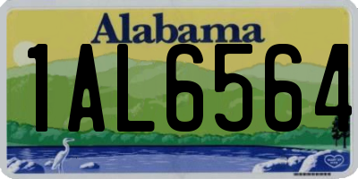AL license plate 1AL6564