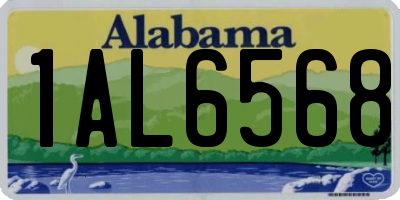AL license plate 1AL6568