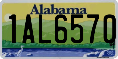 AL license plate 1AL6570