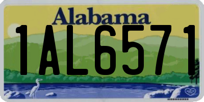 AL license plate 1AL6571