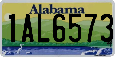 AL license plate 1AL6573