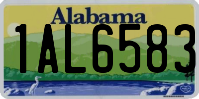 AL license plate 1AL6583